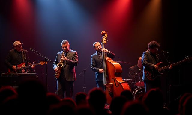 Jazz Band auf der Bühne